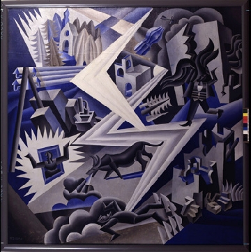Fortunato Depero - Fulmine Compositure