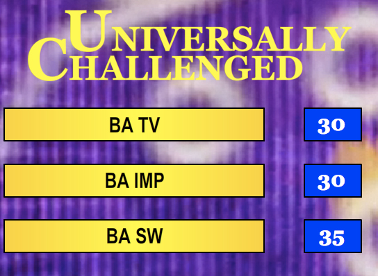 Universally Challenged