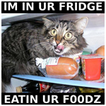 in ur fridge, eating ur foodz