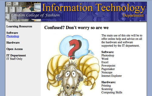 LCF IT Dept Intranet Site