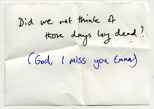 Miss you Emma