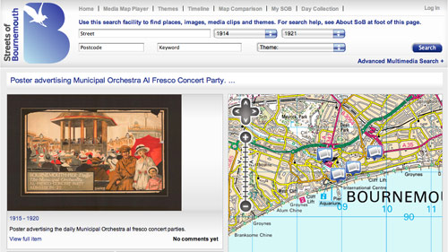 Streets of Bournemouth website